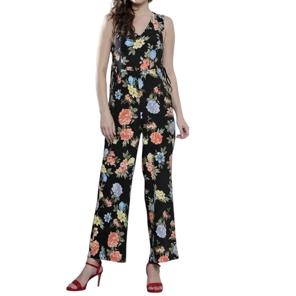 Dorothy Perkins Floral Pants Jumpsuit Size 6 New - Picture 1 of 11